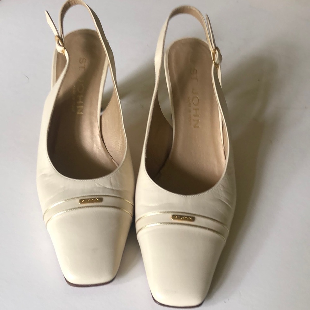 St John sling backs